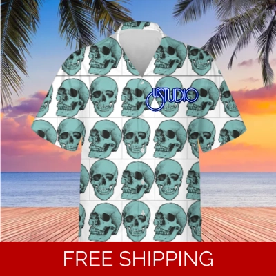 Hawaiian Shirt Unisex Le Studio Skull 2